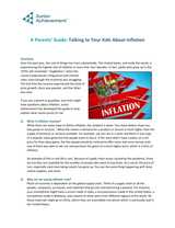 A Parents' Guide: Talking to Your Kids About Inflation